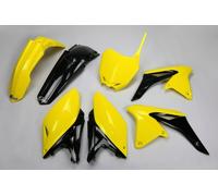 Fairing Kit UFO PLAST 7-piece fairing set plastic cladding kit yellow/black