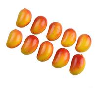 Plastic Fake Fruit for Home Decoration Realistic Appearance, Perfect for Dining Table, Flower Arrangements, and More (Red mango)