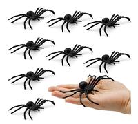 Plastic Fake Spider,Halloween Spider Decorations,20 Pcs 10*9.5Cm Realistic & Creepy,For Indoor Outdoor,Party Scary Prank Props For Haunted House,Garden,Window,Halloween Decoration For Kids,Family