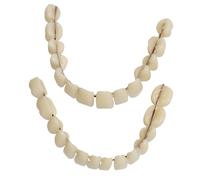 Plastic False Teeth for Complete Denture Making, Double Row Design, Cream Plastic Denture, Realistic Dental Accessory for Education, 2.2 x 1.8 in or 5.5 x 4.5 cm
