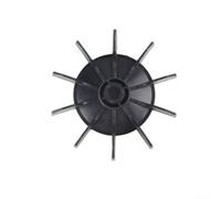 Plastic Fan Blade for Air Compressor Replacement Accessory Fits Direct Online Motor Designed for Stability, Durability, and Quiet Running (135x14mm Black)