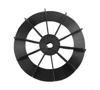 Plastic Fan Blade for Air Compressor Replacement Accessory Fits Direct Online Motor Designed for Stability, Durability, and Quiet Running (148x14mm Black)