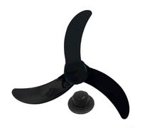 Plastic Fan Blades Replacement Part Fits For 16Inch Standing Pedestal Fan Or Table Fanner, Lightweight Construction With 3 Blade For Low Noise Operation(Black)
