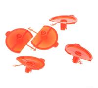 Plastic Fan Spray Nozzle 5 Pieces For Polyurethane Foam Tool Orange Color Splayed Tip Wide Distribution 4.8cm Size Build