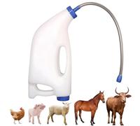 Plastic Farm Animal Feeding Bottle - Self Feeding Dispenser for Calves, Goats, Sheep, and Poultry - Perfect for Water and Medicine