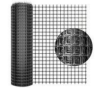Plastic Fence Garden Fence Animal Barrier,1 * 20M [Heavy Duty]Outdoor Safety Temporary Fence Plastic Fencing Roll,Reusable Netting for Construction Garden Yard Poultry Dog(Black）