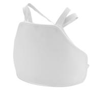 Plastic Fencing Chest Protector, Double Soft-Layer Chest Guard, Adjustable, One-piece Molding, for Foil Epee Sabre, Unisex(L)