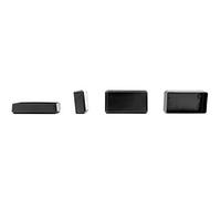 Plastic Ferrules, End Caps for Rectangle Tubes [40x20mm - See Second Image for Dimensions Before Ordering - Pack of 4] Available in a Range of Dimensions and Pack Sizes, Made in Germany