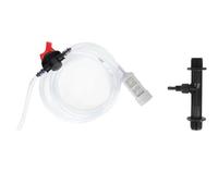 Plastic Fertilizer Injector, Drip Irrigation Fertilizer Injector with Water Tube, High Flow All - in - One Fertilizer Injection Device for Lawn Garden Greenhouse (3/4 Inch)