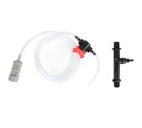 Plastic Fertilizer Injector, Drip Irrigation Fertilizer Injector with Water Tube, High Flow All - in - One Fertilizer Injection Device for Lawn Garden Greenhouse (1/2 Inch)