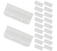 Plastic File Folder 20pcs Index Label Holders Tabs, Heavy Duty for Filing | Surface, Handwrite-Ready Inserts, Clip Design with Pre-Drilled Holes, for Hanging Folders, Warehouses and Archives