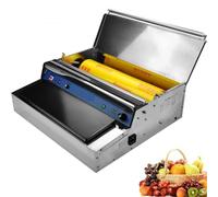 Plastic Film Packaging Machine - Manual Stretch Film Wrapper for Food Sealing, Ideal for Vegetable Cling Film Tray Wrapping, Meat, and Fish