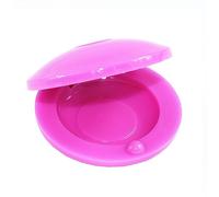 Plastic Finger Castanet, Multicolor Small Finger Castanets Handheld Percussion Musical Instrument for Music Rhythm Party Supplies (Pink)