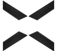 Plastic Flat Bar Strips PVC - Solid Flat Plastic Strip Black - 75mm Wide x 1m Length