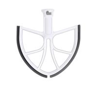 Plastic Flat Beater Paddle with Silicone Edge, Compatible with KitchenAid, 6QT Bowl Lift Stand Mixer, Replacement Beater Blade Attachment