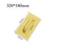 Plastic Flat Finishing Trowel for Concrete, Cement, Drywall and Plastering Work, 140x280mm/180x320mm/200x360mm (Yellow) 180x320mm