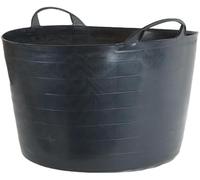 Plastic Flexi Tubs (65 Litre) - Heavy Duty Flexible Storage Bucket - Multi Purpose Round Container LARGE TUB -GARDEN -CONTAINER -FLEXIBLE STORAGE BUCKET (Black)