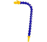 Plastic Flexible Cooling Tube,1pcs 1/2 3/8 1/4'' 30-60CM with Round Nozzle Pipe Hose with Switch for Lathe CNC Water System(Blue Round500mm,3/8 in)