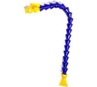 Plastic Flexible Cooling Tube,1pcs 1/2 3/8 1/4'' 30-60CM with Round Nozzle Pipe Hose with Switch for Lathe CNC Water System(Blue Flat400mm,3/8 in)