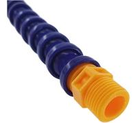 Plastic Flexible Cooling Tube,ABS Water Coolant Pipe, 1 Pcs 1/4 3/8 1/2 Pipes 300-600mm Blue for Lathe CNC System(G1.2,400mm)