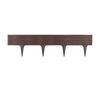 Prosper Plast IBWI-R222 390 x 18.65 cm Garden Border Line Design - Brown (5-Piece)