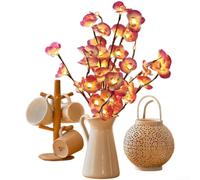 Plastic Floral LED Branch Light 20 LEDs IP55 Indoor Decor(A)