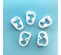 Plastic Flow Control Tube Clip Adjustable Tubing Clamps 6-12mm/0.236-0.472 in Tube Laboratory Pinch Valve Syphon Pipe Holder 5pc Pack