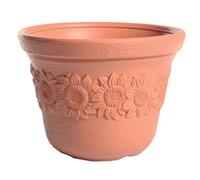 Plastic flower pot 40 cm Sunny Massive for indoor and outdoor use, terracotta colour