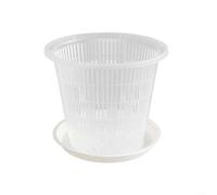 Plastic Flower Pot for Orchids with Excellent Drainage and Breathability (190mm)