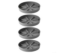 Plastic Flower Pot Saucers 4 Pack Round Design For Indoor Outdoor Drainage Control Drip Tray For Potted Plants(Gray22.7cm)