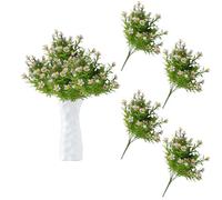 Plastic Flowers for Graves Cemetery - Fake for Outside Decorative Balcony Artificial Like Real Decoration for Home Kitchen Garden Wedding Ceremony Hotel Party Art Decor Purple Jasmine 0811
