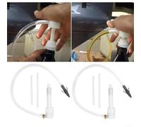 Plastic Fluid Extractor Pump 8cc Dual Action | plastic build, dual rubber pads prevent leaks, thick walls for long for service life, resistant