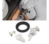 Plastic Flush Valve Kit 34100 for RV Toilet Repair | Exact fit for thetford Aqua-Magic for Style Lite, stops leaks fast, includes all hardware, plastic build, quick fix