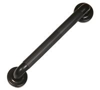 Plastic Fluted Grab Rail - 600mm - Black (24") for Indoor or Outdoor Use