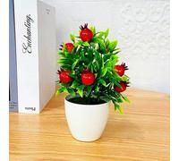 Plastic Foam Fruit for Small Potted Bonsai Trees Artificial Decor for Living Space Office Garden and Hospitality Interiors (pomegranate)