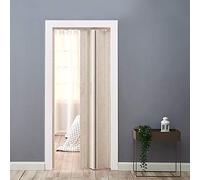 Plastic Foldable Sliding Door, Internal Folding Door Panel with Handle, Space Saving Room Divider (Ivory, Thickness 6mm)