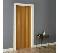 Plastic Foldable Sliding Door, Internal Folding Door Panel with Handle, Space Saving Room Divider (Yellow, Thickness 12mm)