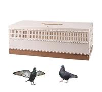 Plastic Folding Pigeon Cage, Portable Pet Bird Travel Cage Carrier Pigeon Cage Pairing Cage Pigeon Nest Box Easy to Clean for Training and Release Competition (XL)
