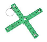 Plastic Folding Ruler, 50cm Compact Design (Green)
