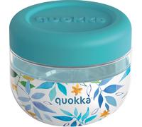 Quokka RECIPIENTE COMIDA MS CON FUNDA DE SILICONA BUBBLE WATERCOLOR LEAVES 500 ML