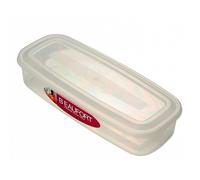 Plastic Food Container Oblong 1 Litre - Clear by Beaufort