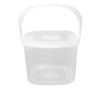 Plastic Food Container Square 6 Litres - Clear by Beaufort