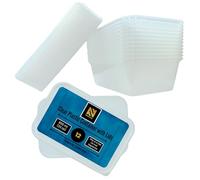 Plastic Food Containers With Lids. Pack of 12 650 ml. Clear Freezer Storage Boxes, Food Storage, Microwave, Fridge, Washable, Recyclable, Leak Proof, Reusable, BPA free. Takeaway containers with lids