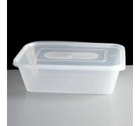 [ ] Plastic Food Storage Containers 500ml | Microwave Plastic Food Takeaway Containers with Lids BPA Free, Microwave and Freezer Safe, Meal Prep Boxes, Home, Pub, Catering Kitchens