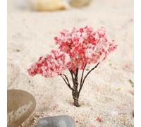 Plastic For Cherry Tree Model Set with 20 Flowering Plants for Railway Layout Scene Decoration and Realism Improvement in Models