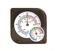Plastic for dial Climate Gauge for Home Office Temperature Check(black)