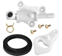 Plastic for rv Toilet Inlet Valve Kit for durable Structure Plastic | plastic construction, wear-resistant design, WRAS approved standards, white finish, long for service life