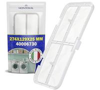 Plastic Frame for Tumble Dryer Filter 274x129x25 mm with the Original Code 40006730 for Candy - MADE IN ITALY - MONTERAL