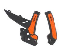 plastic frame protectors Ktm Sx 2023 - 2027 Ktm Exc 2024 - 2027 black/orange
