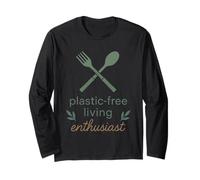 Plastic Free Eco Friendly Zero Waste Sustainable Green Long Sleeve T-Shirt